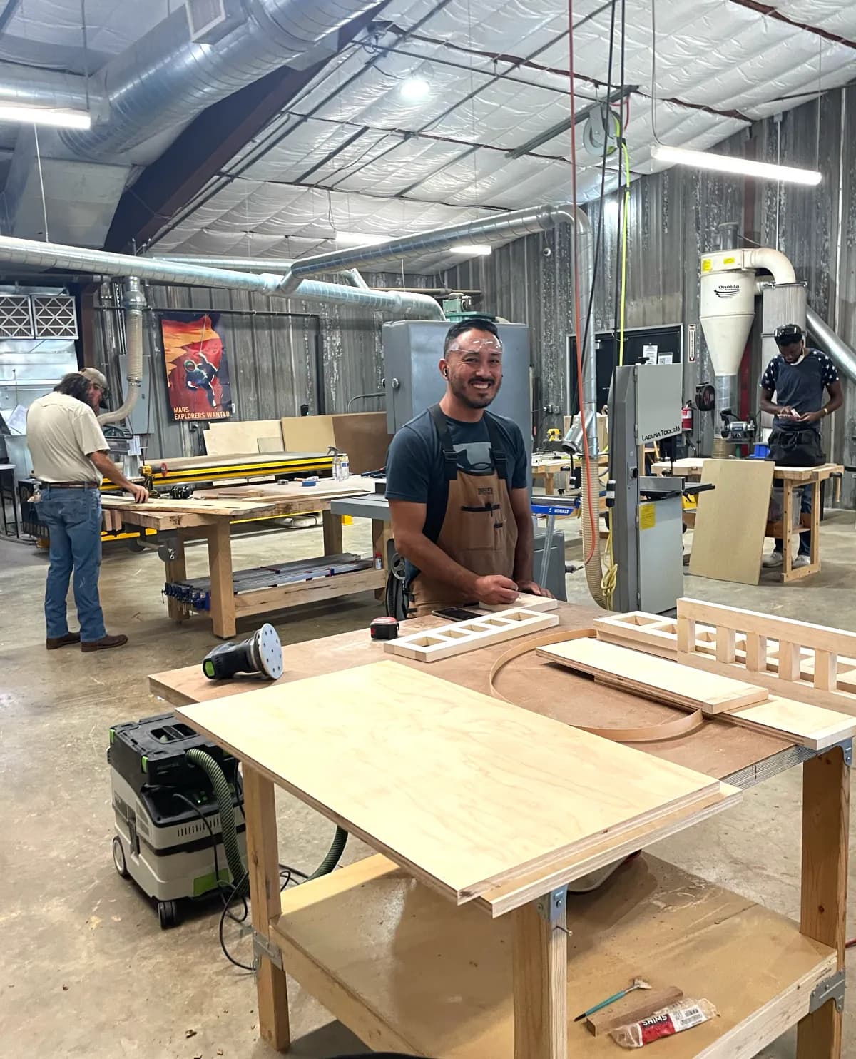Woodshop at Triumph Workshop