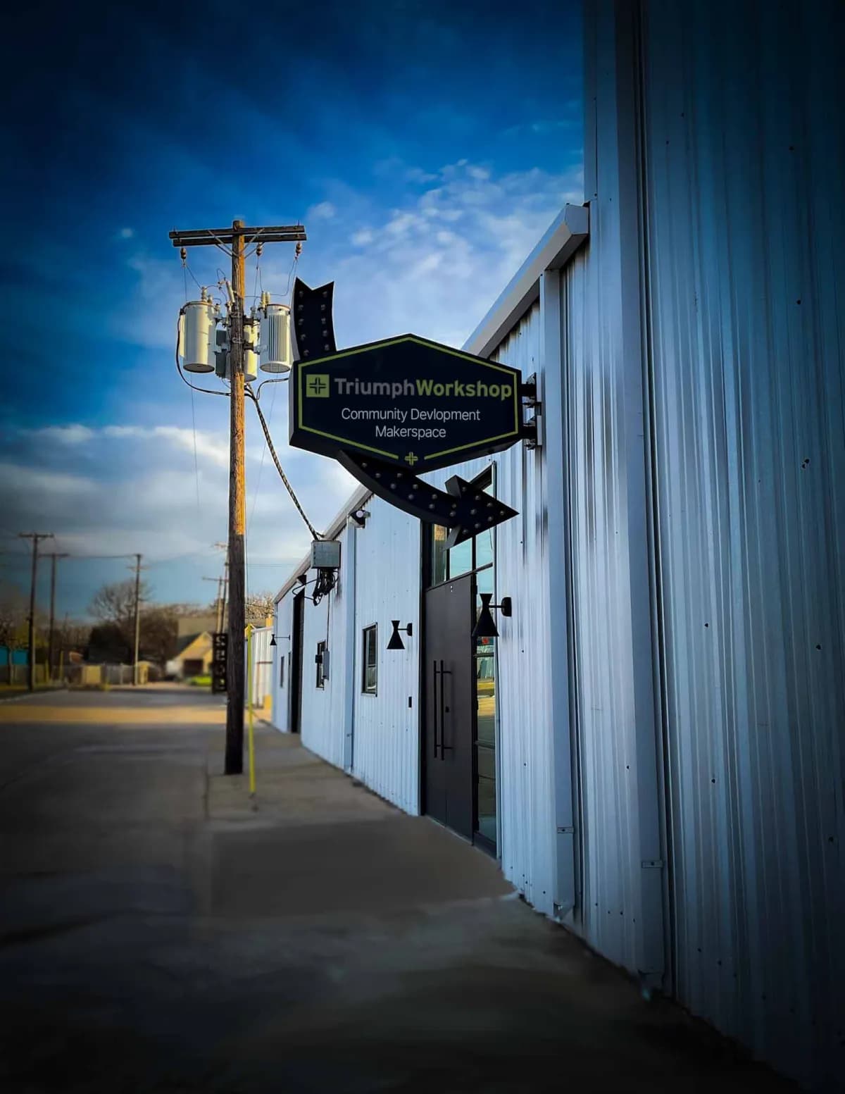 Triumph Workshop building entrance